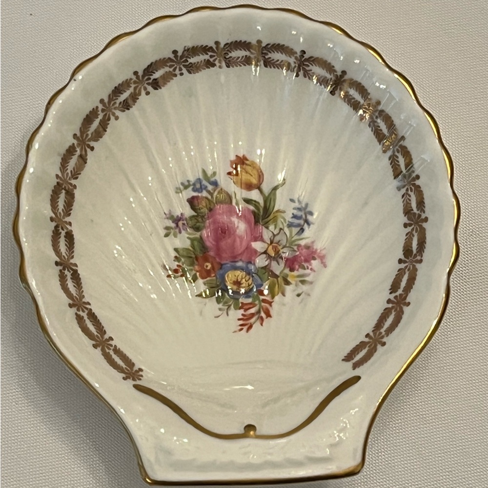 EB Foley Sorrento Trinket Dish, Pin Tray, 4-1/4" Bone China, England 1948-53